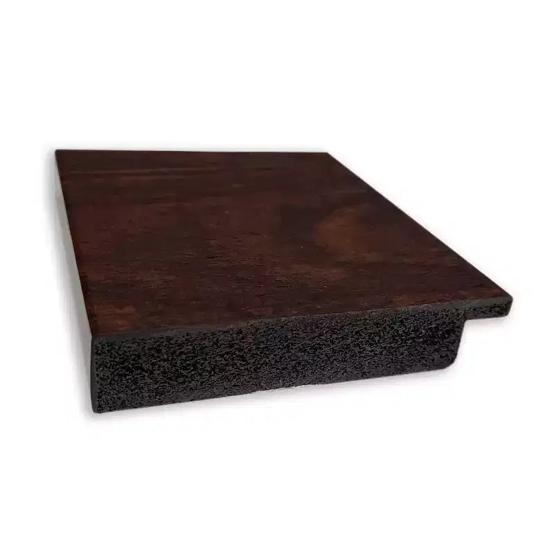 Espejo de baño de pared de 33" x 27" sin bisel Wildwood Brown