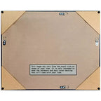 Espejo de pared estrecho de bronce moteado sin bisel de 22" x 28"