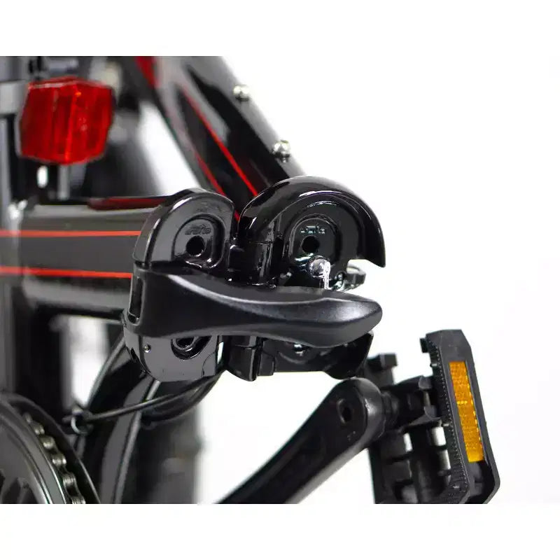 ZiZZO Via 7-Speed Aluminum 20" Folding Bike - Black