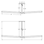 Colgador de esquí y tabla de snowboard para techo