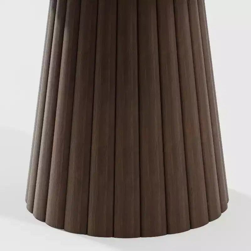 Mesa de comedor redonda de madera maciza de 46 pulgadas