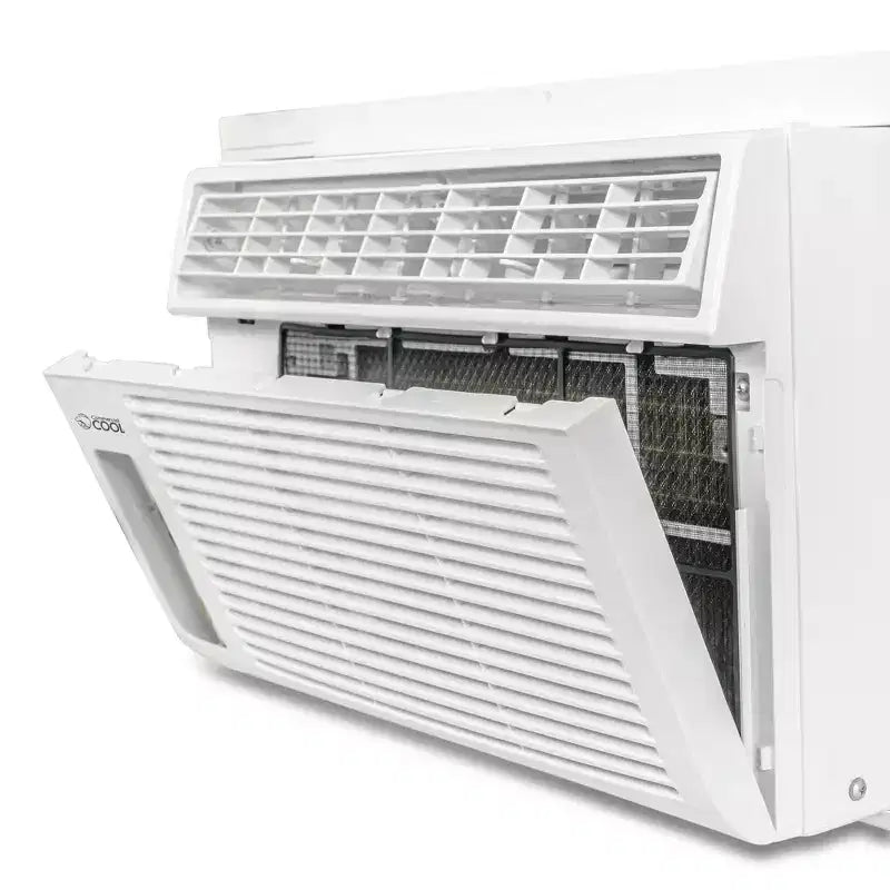 Commercial Cool Window Air Conditioner 8000 BTU, Cools Up to 350 Square Feet, AC Unit with Remote Control, 3 Cooling Speeds & Fan Only Function, White