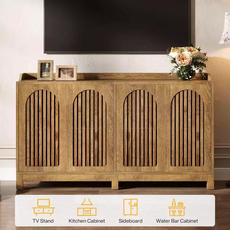 Mueble de cocina con estantes ajustables