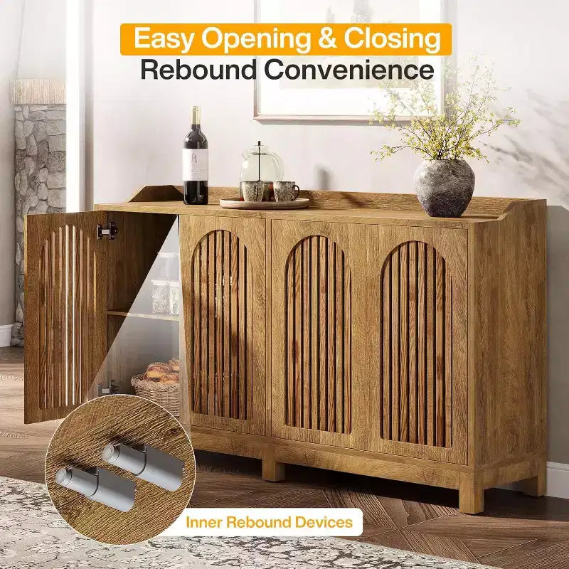 Mueble de cocina con estantes ajustables