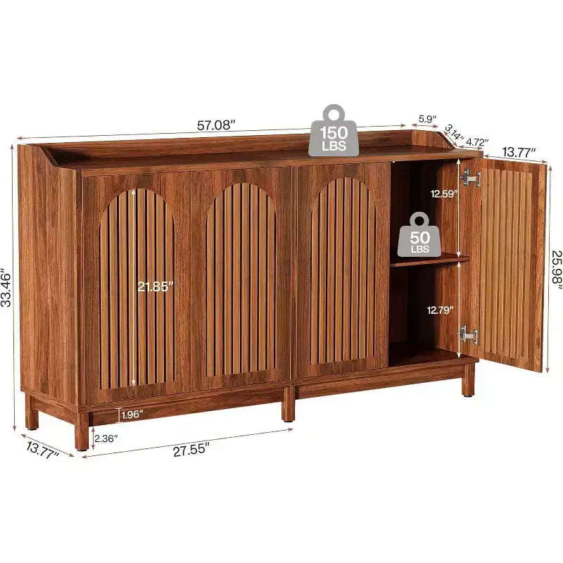 Mueble de cocina con estantes ajustables