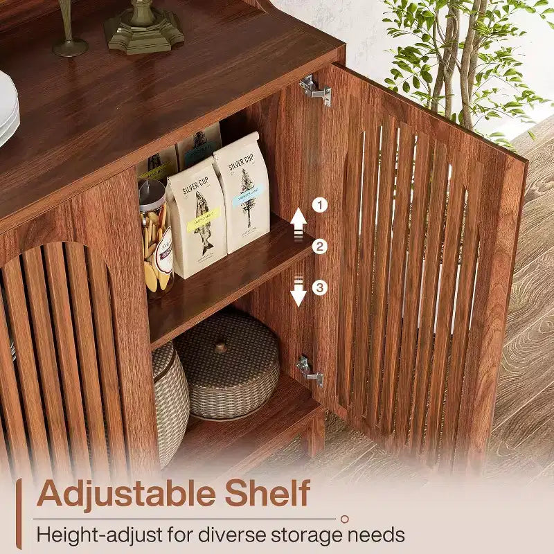 Mueble de cocina con estantes ajustables