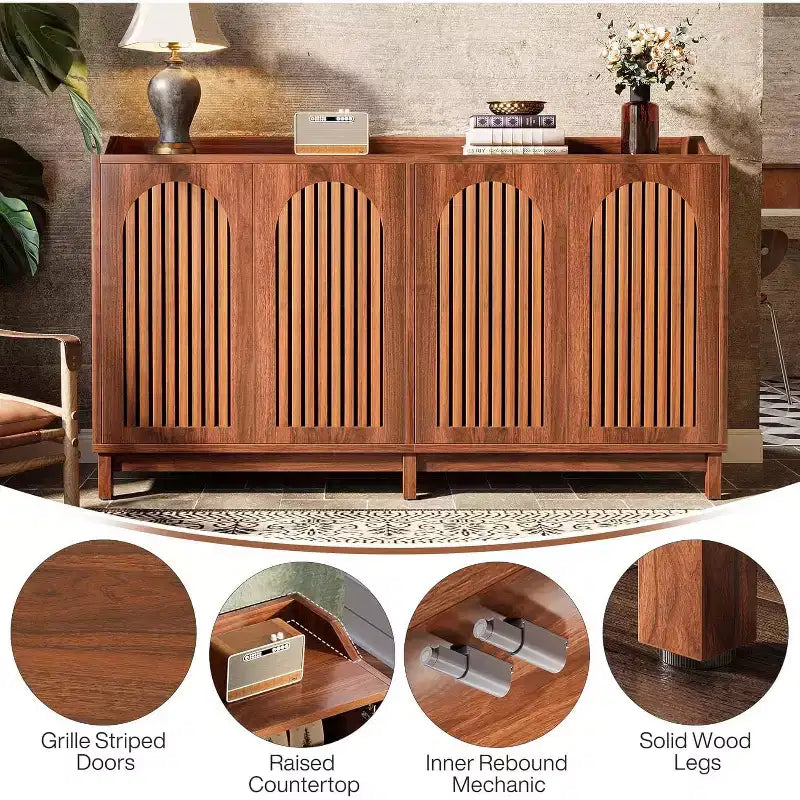 Mueble de cocina con estantes ajustables