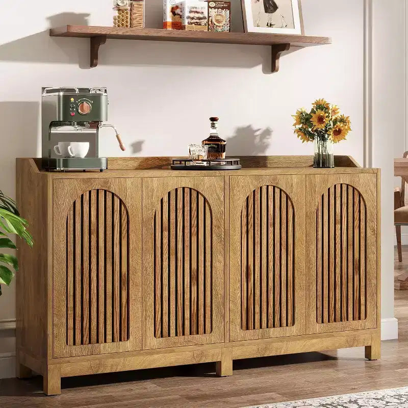 Mueble de cocina con estantes ajustables