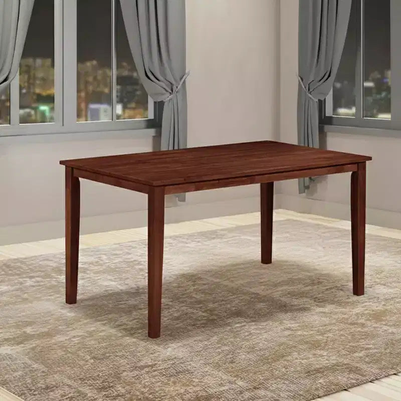 Kings Brand Furniture - Kurmer Rectangular Wood Dining Room Kitchen Table, Cappuccino