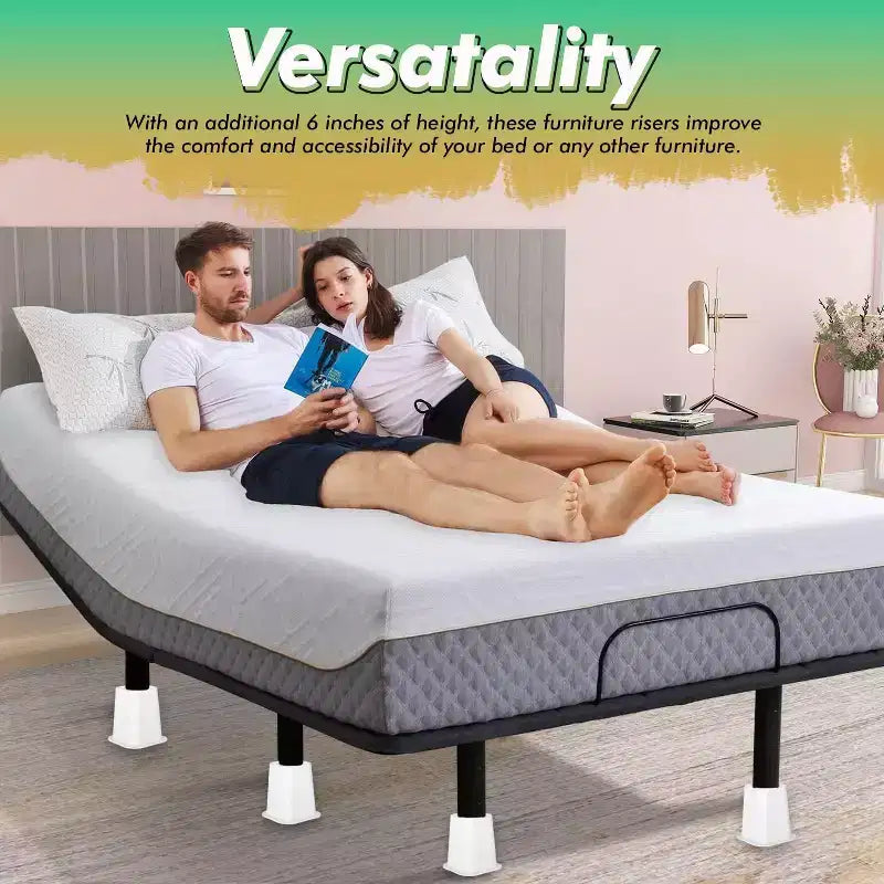 Juego de elevadores resistentes para cama