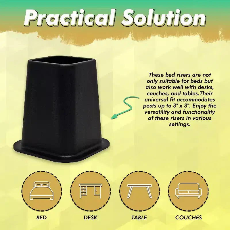 Juego de elevadores resistentes para cama
