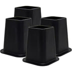 Kings Brand Furniture - Heavy Duty Bed Risers - Furniture Risers 6 Inch - Stackable Bed Lifts Risers  Set of 4