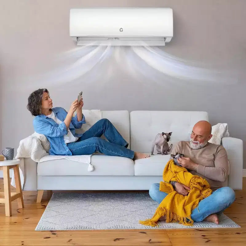 Garvee 9000 BTU Mini Split Air Conditioner and Heat, Mini AC Unit with Heat Pump & WiFi-Enabled, 115V, White