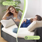 Sillón de chenilla de gran tamaño de 50" con bloques de color llamativos