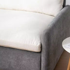 Sillón de chenilla de gran tamaño de 50" con bloques de color llamativos