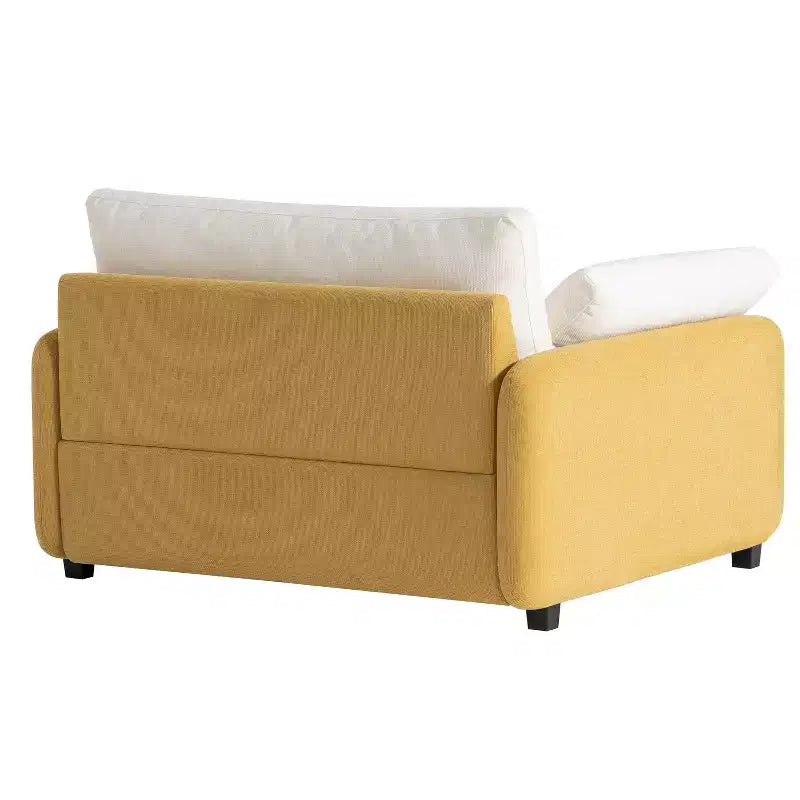Sillón de chenilla de gran tamaño de 50" con bloques de color llamativos