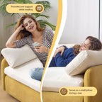 Sillón de chenilla de gran tamaño de 50" con bloques de color llamativos
