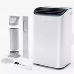 Simzlife Portable Air Conditioner 10000 BTU(DOE) 3-in-1 AC with Cooling Dehumidifier Fan Sleep Mode for 450 Sq.Ft, Adjustable Window Kits, White
