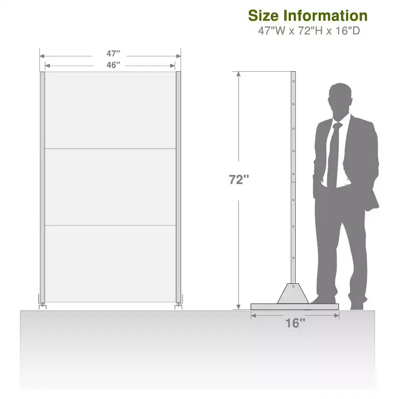 Panel divisorio de acero galvanizado marrón tejido de dos rejillas | 183 cm alto x 120 cm ancho x 40 cm fondo