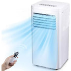 R.W.FLAME 8,000 BTU Portable Air Conditioner with Remote Control, 3-in-1 Air Conditioner with Digital Display,24Hrs Timer,Installation Kit for Home