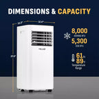Newair 8,000 BTU Compact Air Conditioner