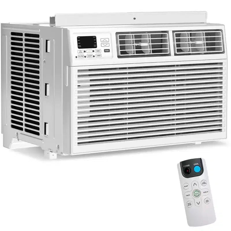 8,000 BTU Window Air Conditioner with Remote Control, Smart Window AC Unit with Dehumidifier, Fan, Energy Saving, for Home/Living Room