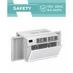 8,000 BTU Window Air Conditioner with Remote Control, Smart Window AC Unit with Dehumidifier, Fan, Energy Saving, for Home/Living Room
