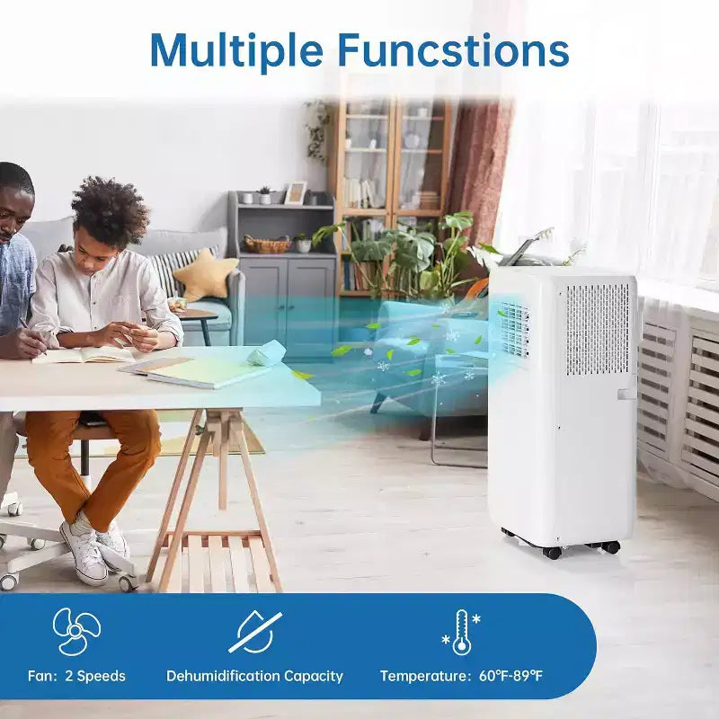 Garvee 10000 BTU Smart AC Unit with Remote Control, Cools Rooms up to 450 Sq.ft, White