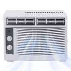 Garvee 5000 BTU Window Air Conditioner with Mechanical Controls and Reusable Filter, White