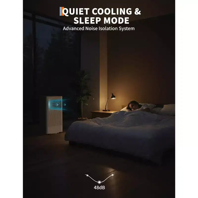 Portable AC Unit, 10,000 Btu Air Conditioner Portable For Room Up to 450 Sq.Ft., 3-In-1 Free Standing Cooling AC Unit With Fan & Dehumidifier