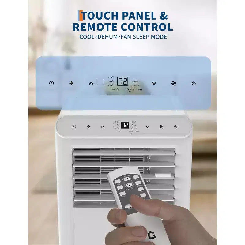 8,000 BTU Portable Air Conditioners, 3-in-1 Portable AC Unit Cools Up to 350 Sq.Ft, Conditioner with Fast Cooling/Energy Saving/24Hrs Timer