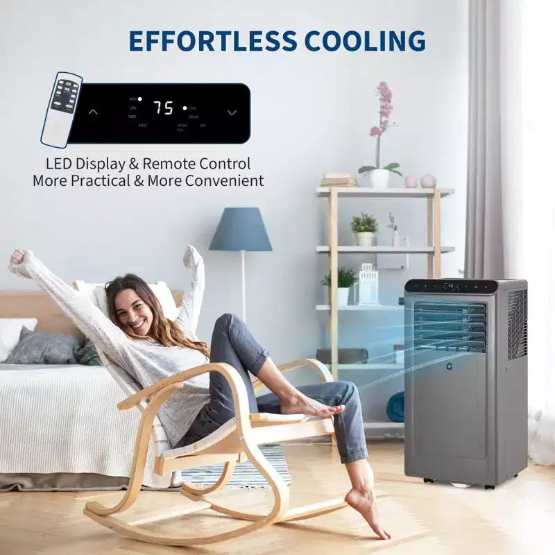 10000 BTU Portable Air Conditioners, 3-in-1 Portable AC with Dehumidifier, Fan, Remote Control, Sleep Mode, Window Installation Kit,Up to 450 Sq. Ft.
