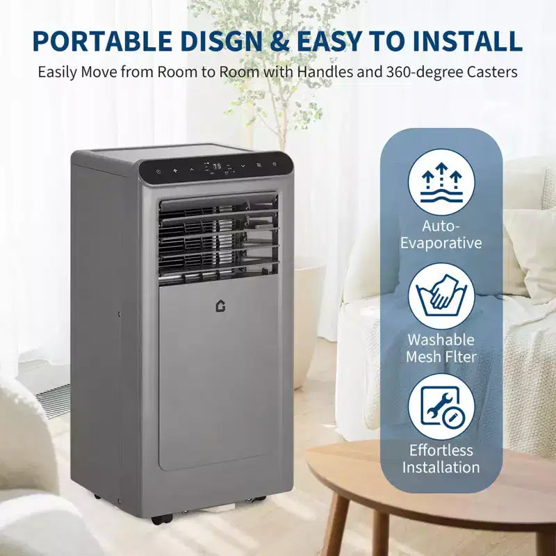 10000 BTU Portable Air Conditioners, 3-in-1 Portable AC with Dehumidifier, Fan, Remote Control, Sleep Mode, Window Installation Kit,Up to 450 Sq. Ft.