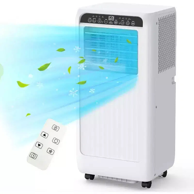 8000 BTU Ultra Quiet Portable Air Conditioner 3-in-1 AC with Dehumidifier & Fan, 24H Timer,Window Kit & Remote for 350 Sq.Ft