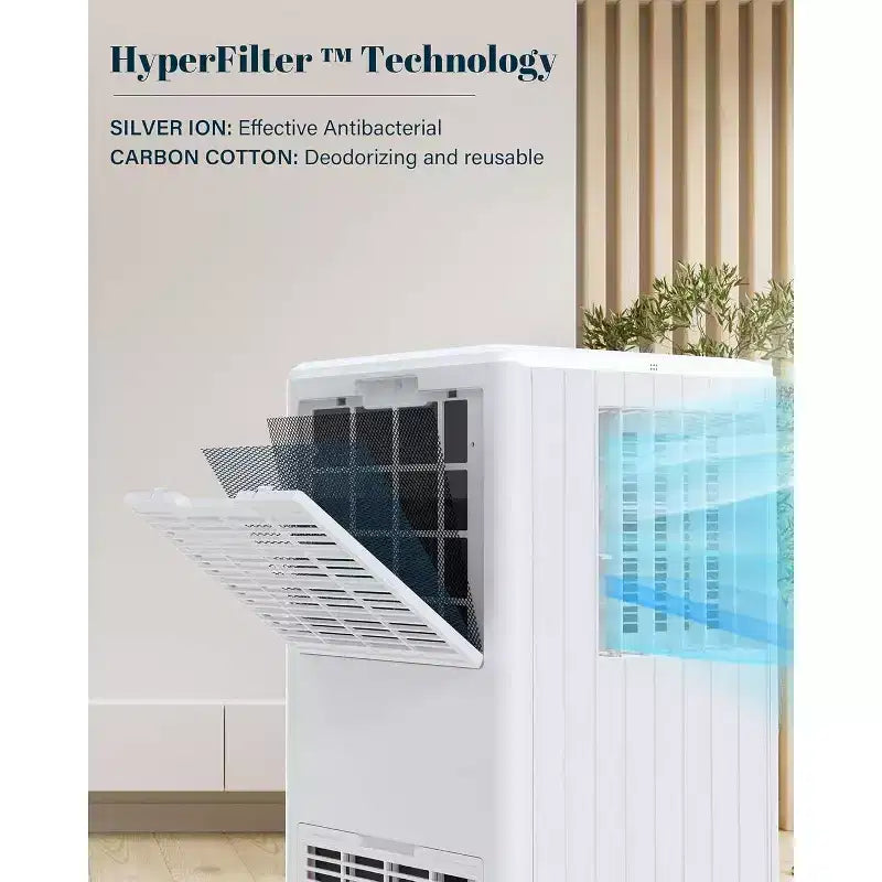 Garvee Portable Air Conditioner 8000 BTU with Remote Control 3-in-1 Cooling Dehumidifying Fan for Rooms up to 350 Sq Ft