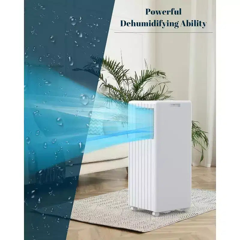 Garvee Portable Air Conditioner 8000 BTU with Remote Control 3-in-1 Cooling Dehumidifying Fan for Rooms up to 350 Sq Ft