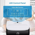 12,000 BTU Portable Air Conditioner Cools Up to 550 Sq.Ft, 3-IN-1 Quiet Portable AC Unit with Remote Control