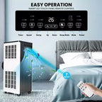 Portable Air Conditioners 8000 BTU, Energy Efficient AC Unit with Remote Control