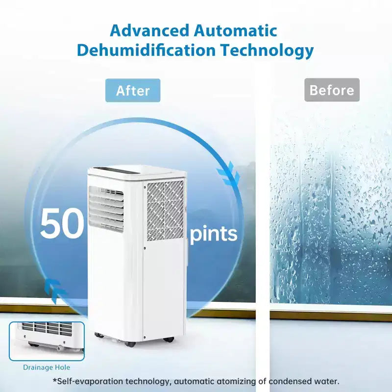 10000 Btu Portable Air Conditioners Cool Up to 450 Sq Ft, 3 In 1 Portable Ac Units for Rooms With Fan