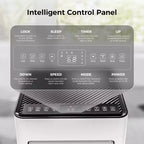 10,000 BTU Portable Air Conditioner, 4 Modes, Fast Cooling, Self-Evaporation, Remote Control, Timer, for Bedroom/Dorm/Indoor Use, White