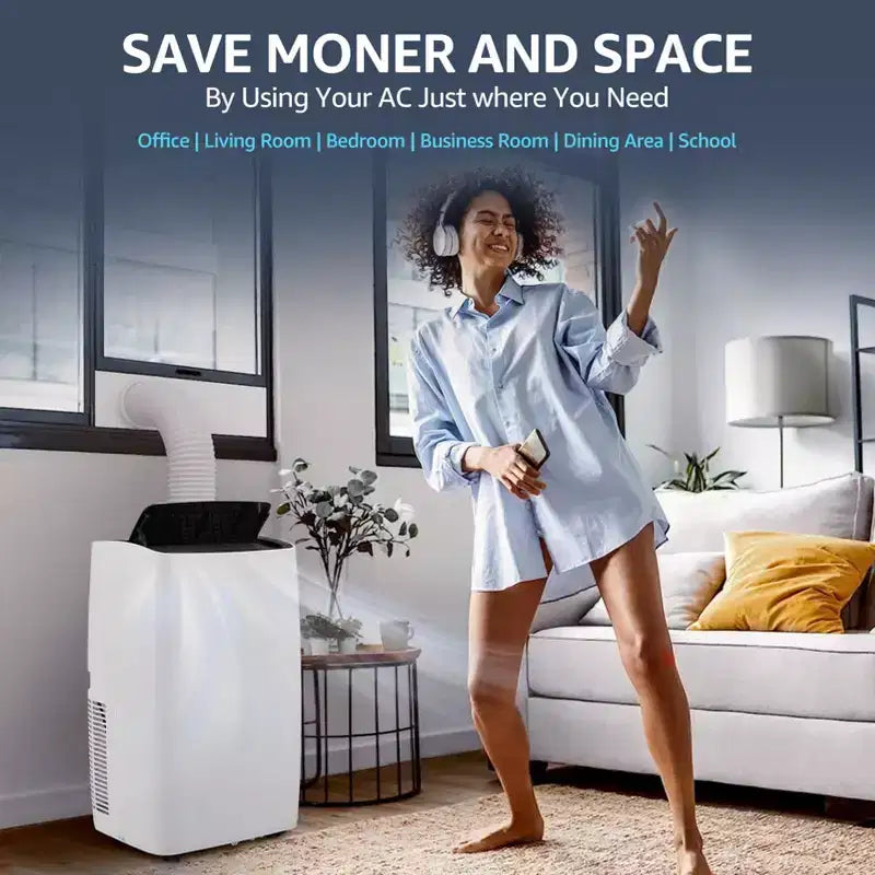 Air Conditioner, 12000BTUs Portable Air Conditioner With 24H Energy Save Timer