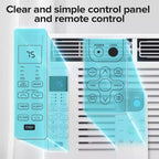 ZAFRO 5,000 BTU Small Window Air Conditioner Cool up to 150 Sq. Ft. with Ultra-Quiet, Compact-size, Washable Filter, Remote Control
