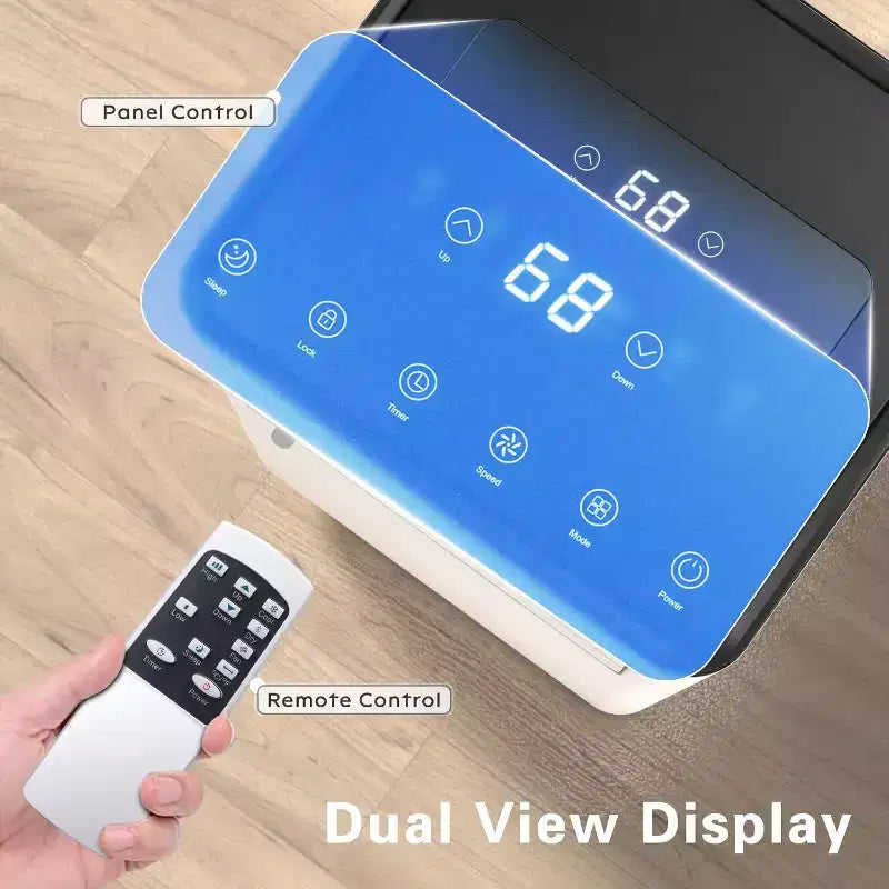 ZAFRO Portable Air Conditioner, 8000 BTU 3 Modes & Speeds with Remote Control, 24H Timer for Bedroom/Office, White