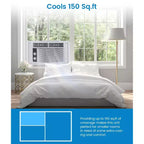 5000 Btu Air Conditioner Window Unit, Fast Cooling to 150 Sq.Ft. Window Ac Unit With Easy-to-Use Mechanical Controls
