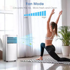 ZAFRO Portable Air Conditioners for Room. Ft Portable Ac Quiet Unit with Cooling, Dehumidifier, Fan, Sleep Mode,Remote Control