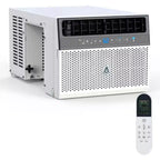 Window Air Conditioner, AC Window Unit with Washable Filter, Wi-Fi Enabled w/Remote, Cools Up to 350 Square Feet, 6 Modes, 115V/60Hz