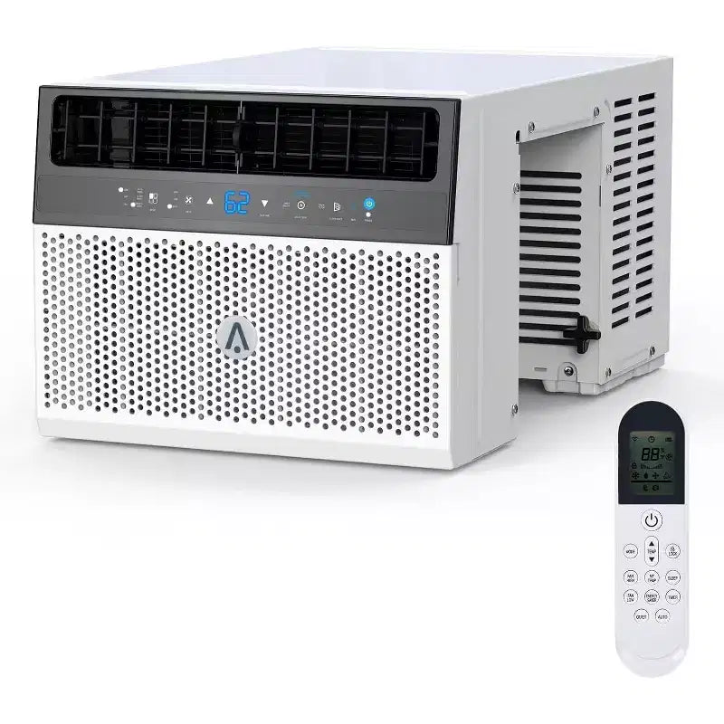 Window Air Conditioner, AC Window Unit with Washable Filter, Wi-Fi Enabled w/Remote, Cools Up to 350 Square Feet, 6 Modes, 115V/60Hz