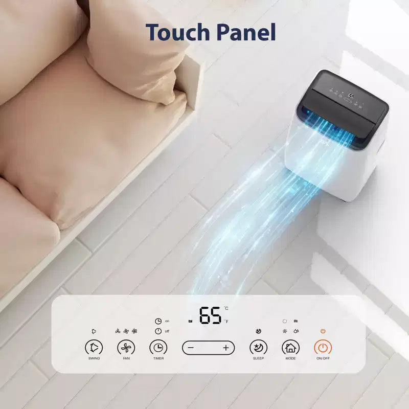 14000 Btu Portable Air Conditioner Fast Cooling 750 Sq.ft, 3-in-1 Floor Air Conditioner Portable W/cooling, Dehumidification And Fan