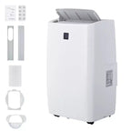 12000 BTU Portable Air Conditioner, 3-In-1 Cooling, Dehumidifier Fan for Rooms Up to 450 Sq. Ft. Digital Display, Remote Control, and Smart Sleep Mode