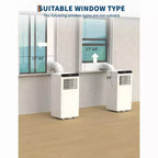 8,000 BTU Portable Air Conditioner, 4-In-1 Portable AC Units for Rooms with Fan, Dehumidifier, Cools Up to 350 Sq.Ft. Room Air Conditioner